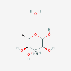 molecular formula C6H14O6 B1518676 L-[3-13C]rhamnose monohydrate 