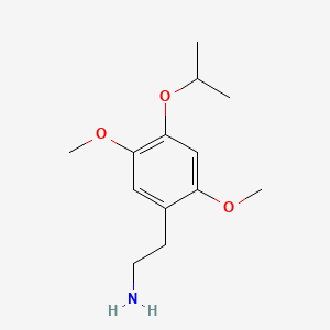 molecular formula C13H21NO3 B15186762 2,5-Dimethoxy-4-isopropoxyphenethylamine CAS No. 952006-65-4