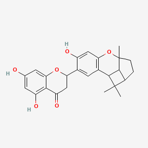 molecular formula C25H26O6 B15186766 Kuwanon D CAS No. 67172-84-3