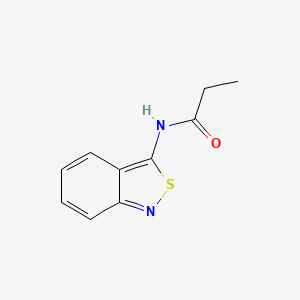 molecular formula C10H10N2OS B15186831 N-(2,1-Benzisothiazol-3-yl)propanamide CAS No. 67019-20-9