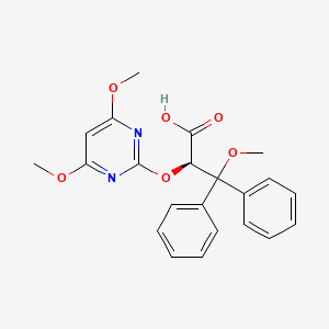 molecular formula C22H22N2O6 B15186838 Darusentan, (R)- CAS No. 221176-51-8