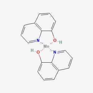 molecular formula C18H14MnN2O2 B15186898 Manganese oxyquinolate CAS No. 14495-13-7