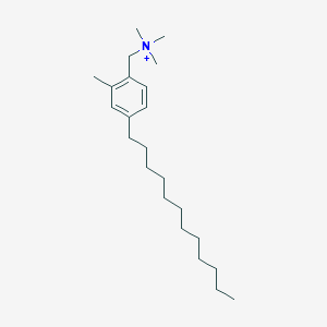 molecular formula C23H42N+ B15186978 2-Methyl-4-dodecylbenzyltrimethylammonium CAS No. 1187787-57-0
