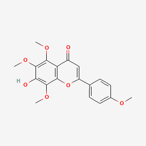molecular formula C19H18O7 B15187022 7-Hydroxy-4',5,6,8-tetramethoxyflavone CAS No. 73213-66-8