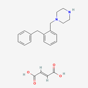 molecular formula C22H26N2O4 B15187108 1-(2-Benzylbenzyl)piperazine maleate CAS No. 37652-58-7