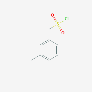 molecular formula C9H11ClO2S B1518716 (3,4-Dimethylphenyl)methanesulfonyl chloride CAS No. 1000350-12-8