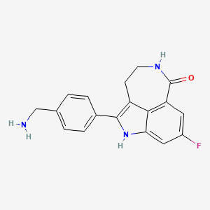 molecular formula C18H16FN3O B15187202 Rucaparib metabolite M309 CAS No. 1577983-73-3