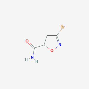 molecular formula C4H5BrN2O2 B1518721 3-Bromo-4,5-dihydroisoxazole-5-carboxylic acid amide CAS No. 1030613-69-4