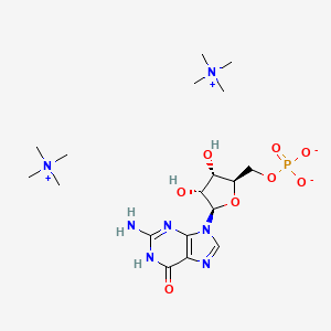molecular formula C18H36N7O8P B15187212 Tetramethylammonium guanosine 5'-monophosphate CAS No. 89999-10-0