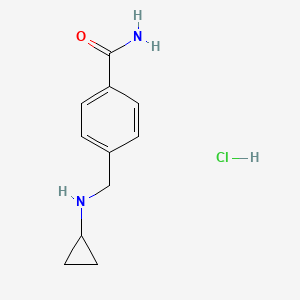 4-[(Cyclopropylamino)methyl]benzamide hydrochloride