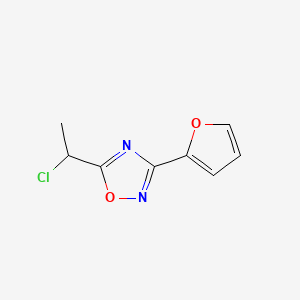 5-(1-Chloroethyl)-3-(2-furyl)-1,2,4-oxadiazole