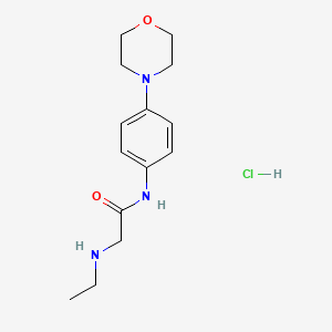 2-(ethylamino)-N-[4-(morpholin-4-yl)phenyl]acetamide hydrochloride