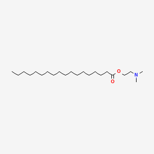 molecular formula C22H45NO2 B15187340 Dimethylaminoethyl stearate CAS No. 39840-30-7