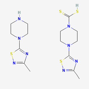 molecular formula C15H24N8S4 B15187385 Einecs 286-867-8 CAS No. 85392-10-5