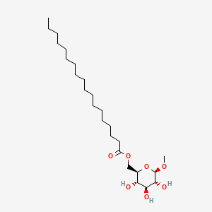 molecular formula C25H48O7 B15187409 Methyl 6-stearoyl-beta-D-glucopyranoside CAS No. 20771-13-5