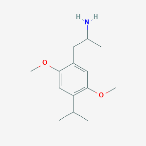 molecular formula C14H23NO2 B15187445 2,5-Dimethoxy-4-isopropylamphetamine CAS No. 42306-96-7