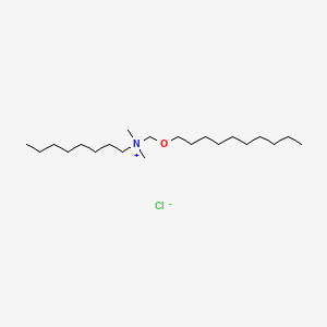 molecular formula C21H46ClNO B15187451 N-((Decyloxy)methyl)-N,N-dimethyl-1-octanaminium chloride CAS No. 366491-03-4