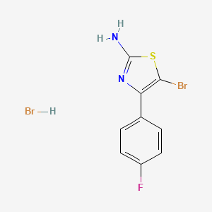 5-Bromo-4-(4-fluorophenyl)-1,3-thiazol-2-amine hydrobromide