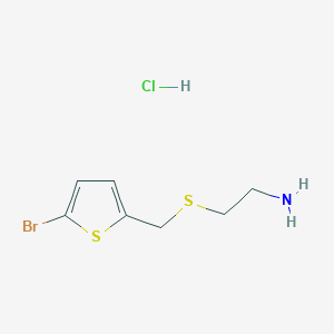 2-{[(5-Bromothien-2-yl)methyl]thio}ethanamine hydrochloride