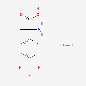 2-Amino-2-[4-(trifluoromethyl)phenyl]propanoic acid hydrochloride