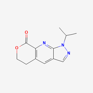1-isopropyl-5,6-dihydropyrano[3,4-b]pyrazolo[4,3-e]pyridin-8(1H)-one