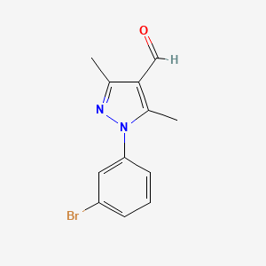 1-(3-Bromo-phenyl)-3,5-dimethyl-1H-pyrazole-4-carbaldehyde