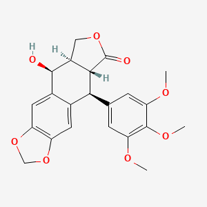 molecular formula C22H22O8 B15187620 Epiisopodophyllotoxin CAS No. 55568-79-1