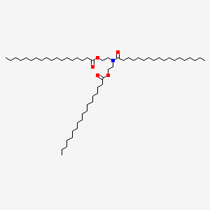 molecular formula C58H113NO5 B15187636 Diethanolamine distearate stearamide CAS No. 51325-39-4