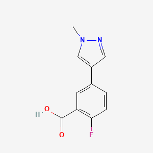 2-fluoro-5-(1-methyl-1H-pyrazol-4-yl)benzoic acid