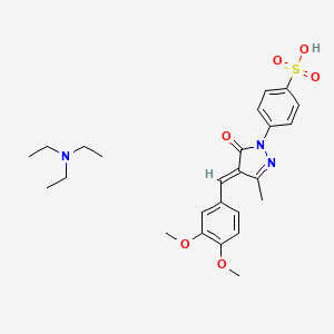 molecular formula C25H33N3O6S B15187667 Einecs 289-359-4 CAS No. 87980-30-1