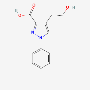 4-(2-hydroxyethyl)-1-(4-methylphenyl)-1H-pyrazole-3-carboxylic acid