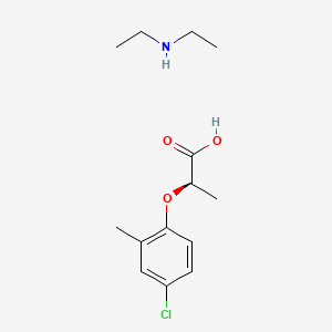 molecular formula C14H22ClNO3 B15187702 Diethylammonium (R)-2-(4-chloro-2-methylphenoxy)propionate CAS No. 97233-27-7