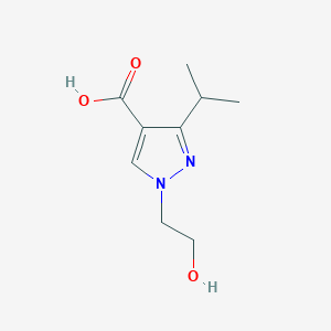 1-(2-hydroxyethyl)-3-isopropyl-1H-pyrazole-4-carboxylic acid