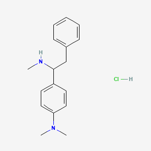 molecular formula C17H23ClN2 B15187730 alpha-(p-Dimethylaminophenyl)-N-methylphenethylamine hydrochloride CAS No. 6269-06-3