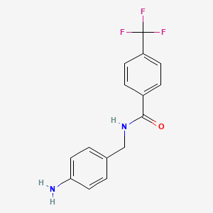 N-[(4-aminophenyl)methyl]-4-(trifluoromethyl)benzamide