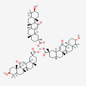 molecular formula C90H135AlO12 B15187745 Enoxolone aluminate CAS No. 4598-66-7