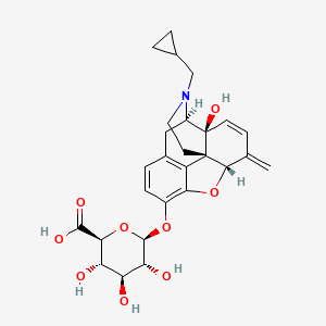 molecular formula C27H31NO9 B15187750 Nalmefene 3-glucuronide CAS No. 113346-47-7