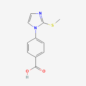 4-[2-(methylsulfanyl)-1H-imidazol-1-yl]benzoic acid