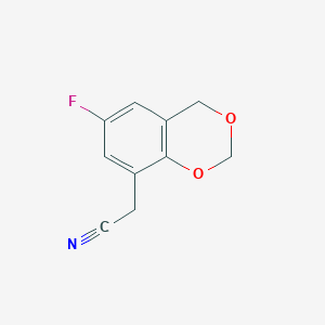 2-(6-Fluoro-2,4-dihydro-1,3-benzodioxin-8-yl)acetonitrile