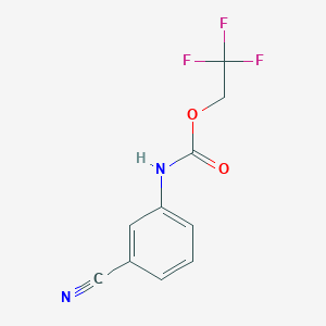 2,2,2-trifluoroethyl N-(3-cyanophenyl)carbamate