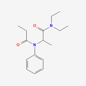 molecular formula C16H24N2O2 B15187830 N-(1-(Diethylcarbamoyl)ethyl)propionanilide CAS No. 93142-63-3
