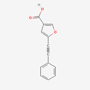 5-(2-Phenylethynyl)furan-3-carboxylic acid