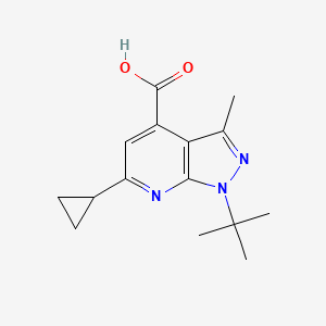 1-tert-butyl-6-cyclopropyl-3-methyl-1H-pyrazolo[3,4-b]pyridine-4-carboxylic acid