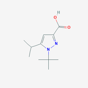 1-tert-butyl-5-(propan-2-yl)-1H-pyrazole-3-carboxylic acid