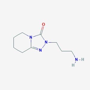 2-(3-aminopropyl)-2H,3H,5H,6H,7H,8H-[1,2,4]triazolo[4,3-a]pyridin-3-one