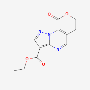 ethyl 9-oxo-6,9-dihydro-7H-pyrano[4,3-e]pyrazolo[1,5-a]pyrimidine-3-carboxylate