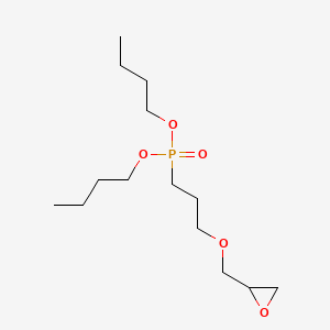 molecular formula C14H29O5P B15187924 Dibutyl (3-(oxiranylmethoxy)propyl)phosphonate CAS No. 148288-77-1