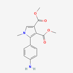 3,4-dimethyl 2-(4-aminophenyl)-1-methyl-1H-pyrrole-3,4-dicarboxylate