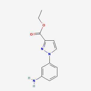 ethyl 1-(3-aminophenyl)-1H-pyrazole-3-carboxylate
