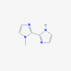molecular formula C7H8N4 B15188005 1-Methyl-1H,1'H-2,2'-biimidazole CAS No. 37570-85-7